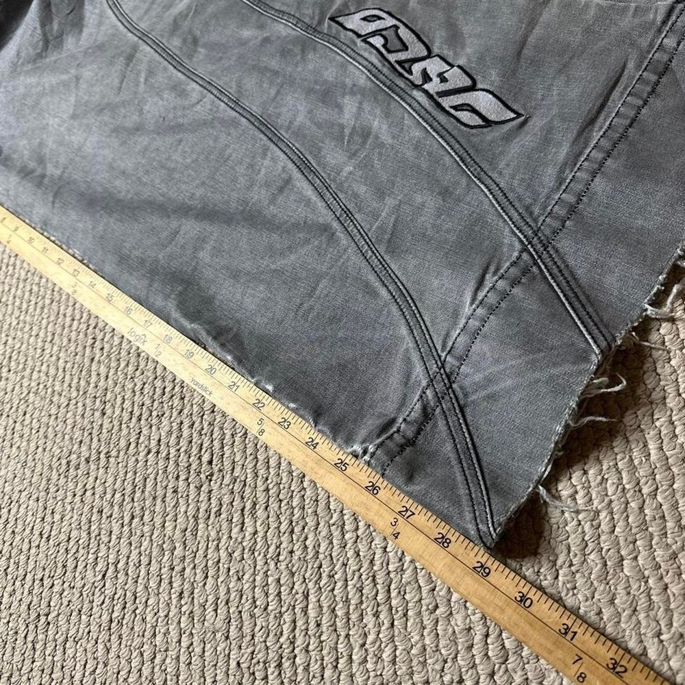 Y2K Vintage 90s skater grunge Baggy Wide leg Rave reflective Rare JNCO jeans - Picture 6 of 8